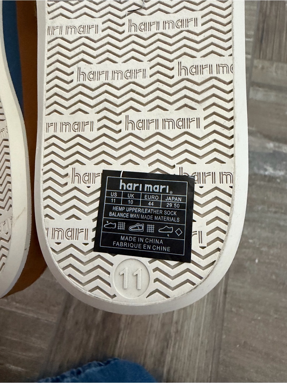 HARI MARI MEN'S DEL MAR FLIP FLOPS in Harbor size 11 - Picture 7 of 7